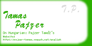 tamas pajzer business card